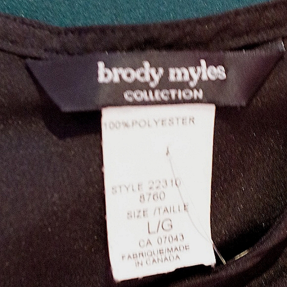 Brody Myles Zip Back Striped Pull On Blouse-Sz. Lrg - Picture 3 of 3